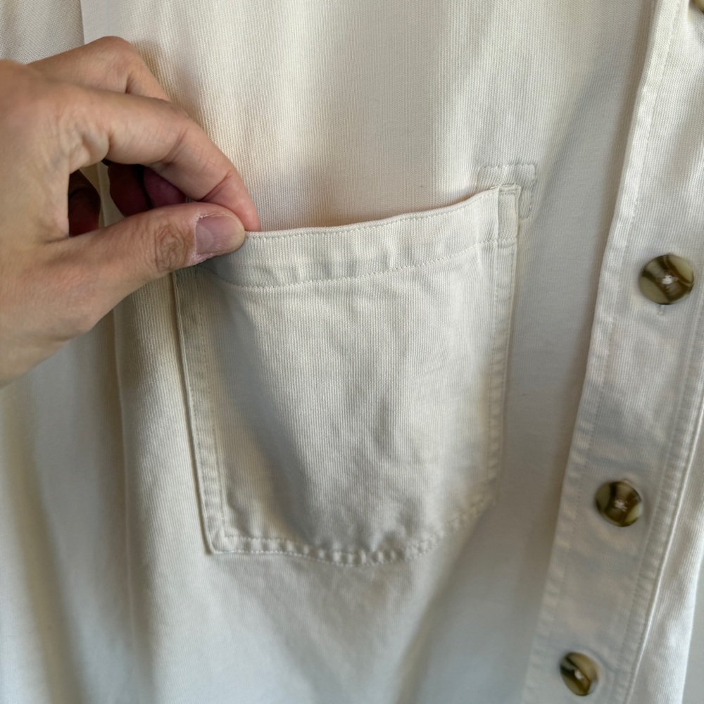 Vuori Shirt Jacket - Cream - Women XS/S - 100% Cotton - Picture 2 of 12